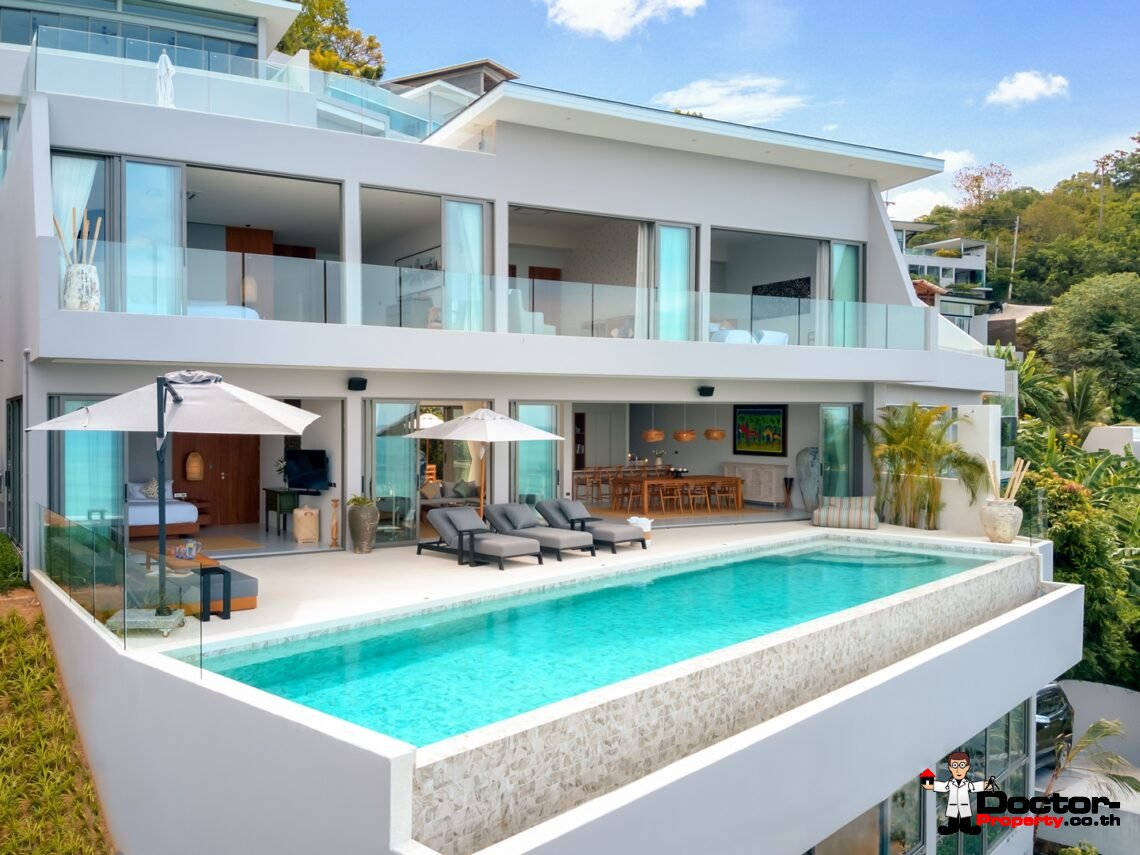 Luxury 5 Bedroom Sea View Villa - Chaweng Noi - Koh Samui - for sale